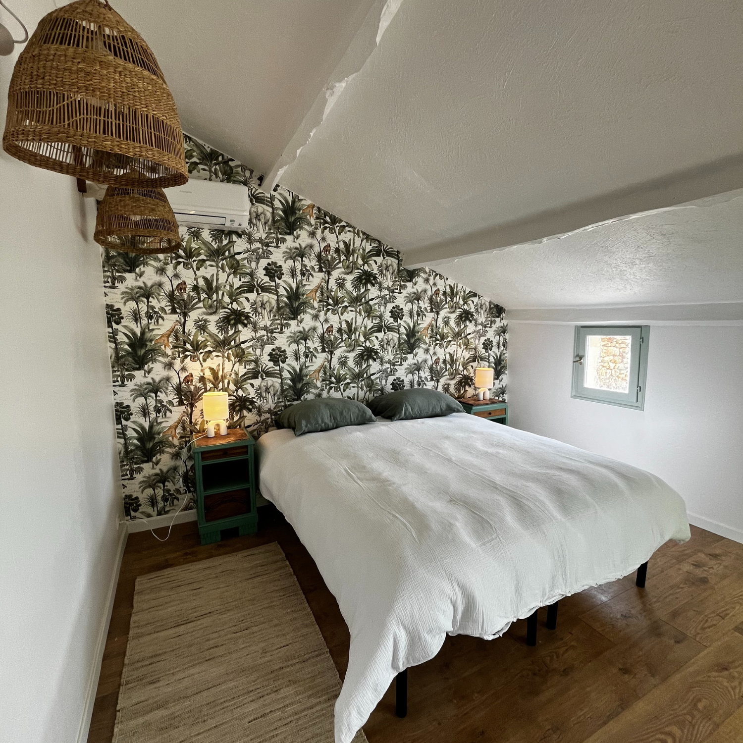 Chambre vert - Option lit double 160x200 - Accès toit terrasse