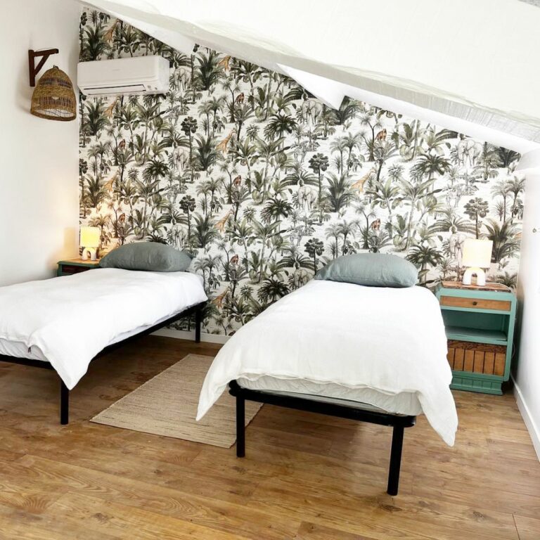 Chambre verte - Option 2 lits simples 80x200